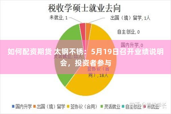 如何配资期货 太钢不锈：5月19日召开业绩说明会，投资者参与