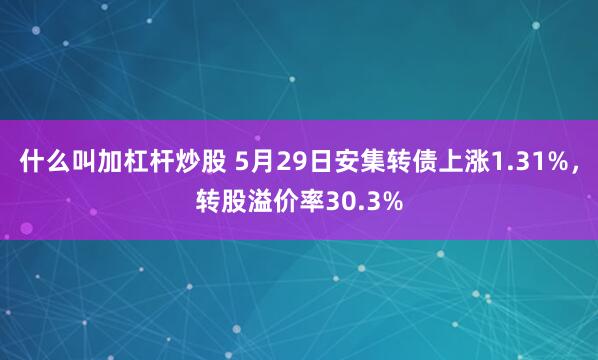 什么叫加杠杆炒股 5月29日安集转债上涨1.31%，转股溢价率30.3%